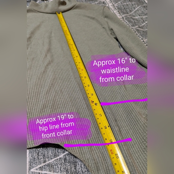 Streetwear Society size Med NWOT, long sleeve bodysuit, taupe color - Picture 5 of 10